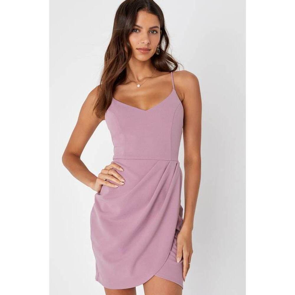 Lulus Forever Your Girl Mauve Pink Bodycon Dress - Size XL